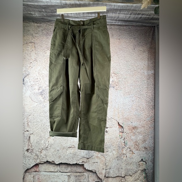 Edwin barrel pants size 27 Olive Green womens Cargo Pants. A53 - Picture 2 of 6